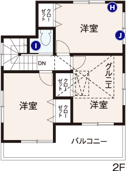 2階平面図