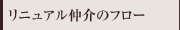 リニュアル仲介のフロー